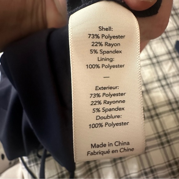 Likely NavyBlue Spaghetti Strap Rayon Poly Blend Side Slits Women’s Dress Size 6 - Picture 11 of 15